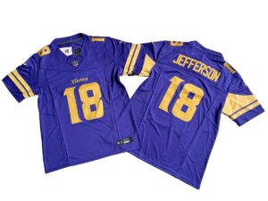 Justin Jefferson Minnesota Vikings Purple Color Rush Alternate Vapor Limited Jersey