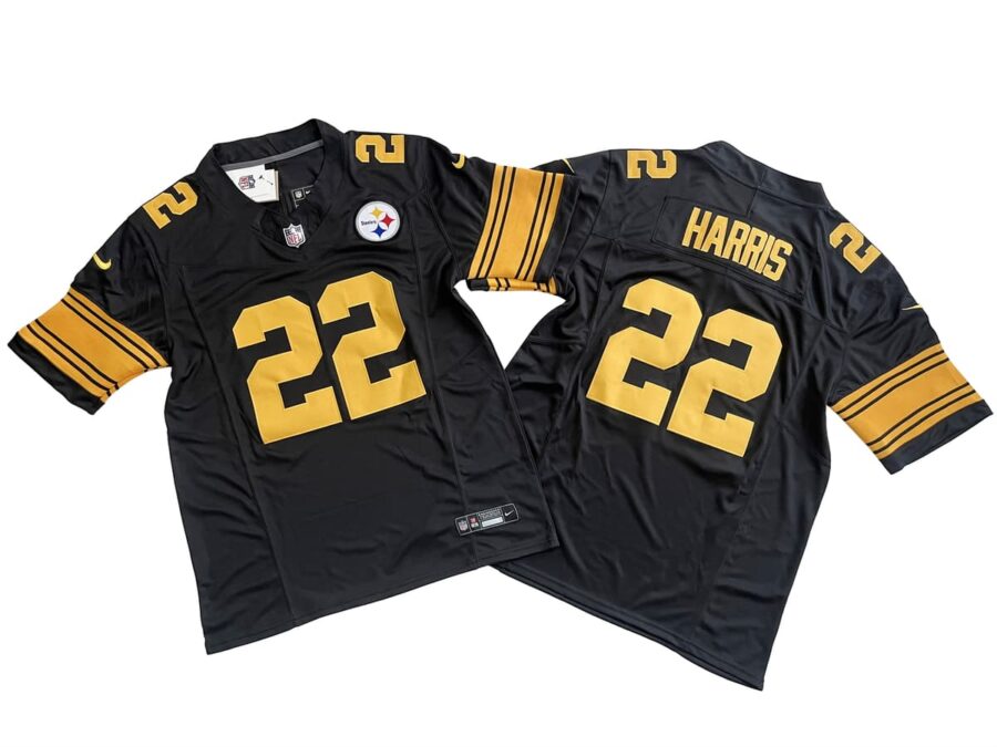 Najee Harris 22 Pittsburgh Steelers Black Alternate Vapor Limited Jersey