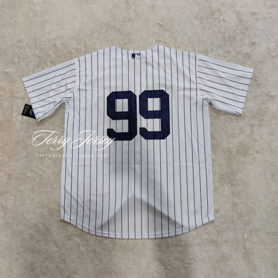 New York Yankees Aaron Judge White Home Limited Jersey back