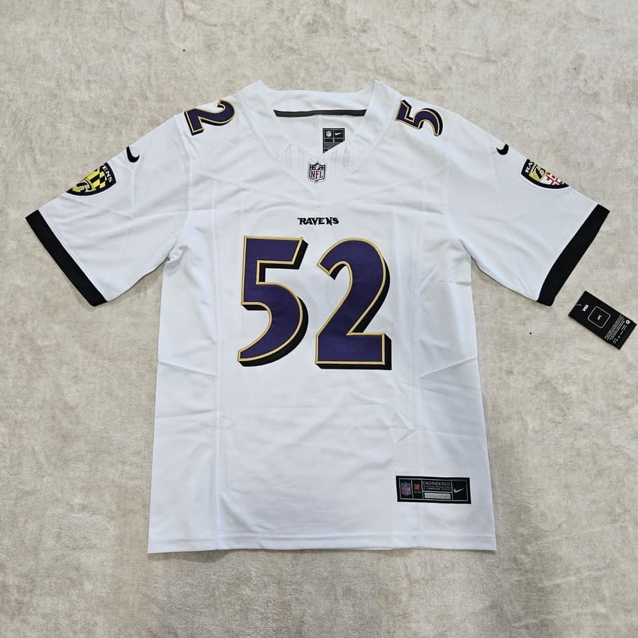 Ray Lewis Baltimore Ravens Retired Player Jersey – White