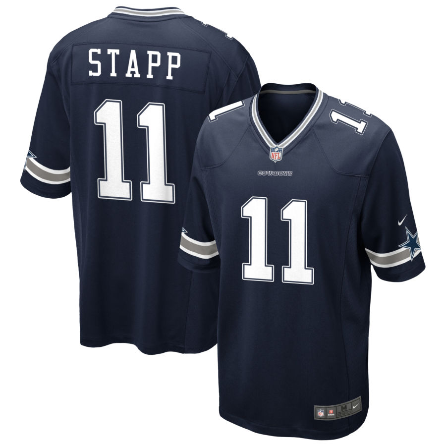 Scott Stapp 11 Dallas Cowboys Navy Jersey