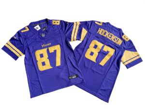 T.J. Hockenson Minnesota Vikings Purple Color Rush Alternate Vapor Limited Jersey