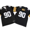 T_J_ Watt 90 Pittsburgh Steelers Black Vapor Limited Jersey