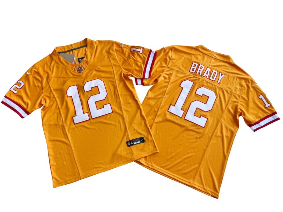 Tom Brady Tampa Bay Buccaneers Orange Vapor Limited Jersey