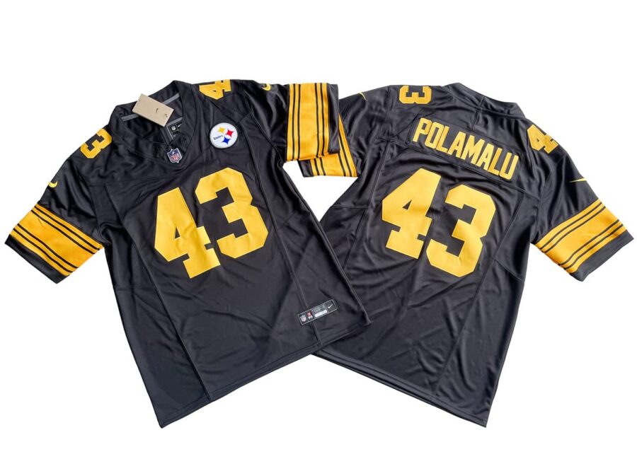 Troy Polamalu 43 Pittsburgh Steelers Black Alternate Vapor Limited Jersey