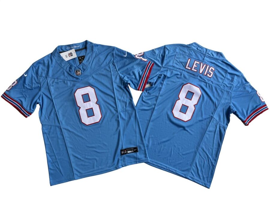 Will Levis Tennessee Titans Light Blue Oilers Throwback Vapor Limited Jersey