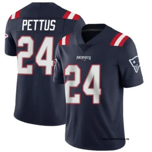 Dell Pettus Navy New England Patriots Limited Jersey