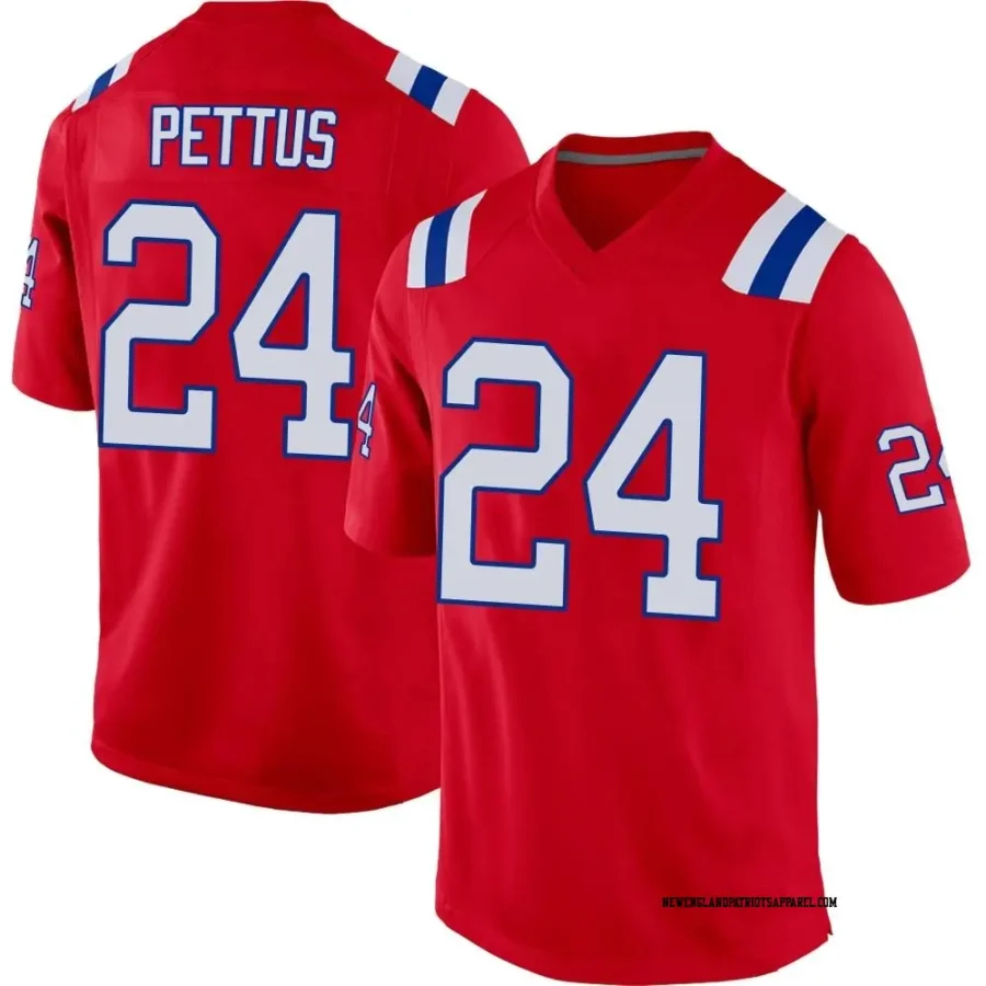 Dell Pettus Red New England Patriots Jersey