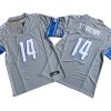 Amon-Ra St. Brown Detroit Lions Steel Gray Color Rush Limited Stitched Jersey