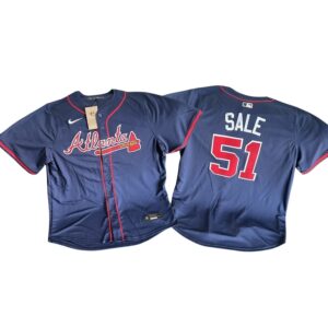 Atlanta Braves Chris Sale #51 Navy Jersey