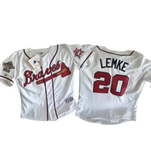 Atlanta Braves Mark Lemke World Series Jersey