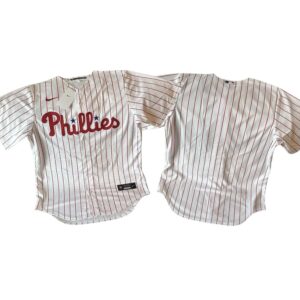 Philadelphia Phillies White Pinstripe Baseball Jersey