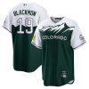 Men's Colorado Rockies Charlie Blackmon Green City Connect Stitched Jersey