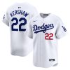 Men's Los Angeles Dodgers Clayton Kershaw White Home Limited Stitched Jersey
