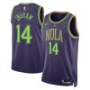 Brandon Ingram New Orleans Pelicans City Edition Swingman Stitched Jersey 2024 - Purple - Unisex