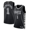 Victor Wembanyama Swingman Stitched Jersey - Statement - San Antonio Spurs - Black - Unisex