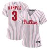 Women's Philadelphia Phillies Bryce Harper White Home Stitched Jersey
