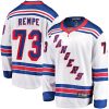 New York Rangers Matt Rempe White Away Premier Stitched Jersey