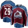Colorado Avalanche Nathan MacKinnon Burgundy Home Stitched Jersey