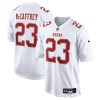 San Francisco 49ers Christian McCaffrey Tundra White Fashion Game Jersey Stitched