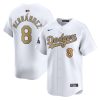 Enrique Hern?ndez Los Angeles Dodgers White 2025 Gold Collection Jersey Stitched