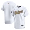 Los Angeles Dodgers White 2025 Gold Collection Jersey Stitched