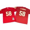 Derrick Thomas #58 Chiefs 1994 Throwback Jersey Stitched - Red