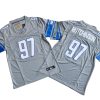 Aidan Hutchinson Detroit Lions Steel Gray Color Rush Jersey Stitched