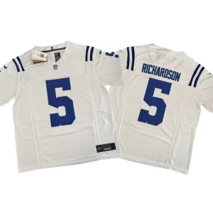 Anthony Richardson #5 Indianapolis Colts White Vapor FUSE Jersey Stitched
