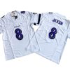 Lamar Jackson 8# Vapor Stitched Jersey - White