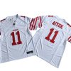 49ers #11 Brandon Aiyuk White Vapor Jersey Stitched