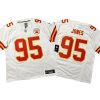 Chris Jones #95 Kansas City Chiefs White Vapor FUSE Jersey Stitched for Men