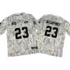 Christian McCaffrey #23 49ers Salute to Service Arctic Vapor FUSE Jersey Stitched