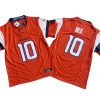 Denver Broncos Bo Nix Orange Vapor Jersey Stitched