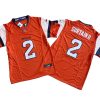Broncos #2 Patrick Surtain II Orange Vapor Jersey Stitched