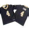 Derek Carr New Orleans Saints Black Vapor Jersey Stitched