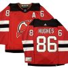 Jack Hughes New Jersey Devils Red Home Jersey