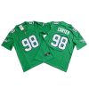 Jalen Carter #98 Eagles Kelly Green Vapor Jersey Stitched