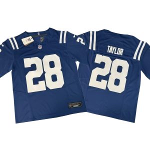 Jonathan Taylor #28 Indianapolis Colts Blue Vapor FUSE Jersey Stitched
