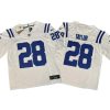 Jonathan Taylor #28 Colts White Vapor FUSE Jersey Stitched