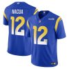 Rams Puka Nacua #12 Royal Vapor F.U.S.E. Jersey Stitched