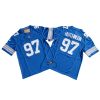 Detroit Lions Aidan Hutchinson Blue Vapor Jersey Stitched