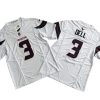Texans Tank Dell #3 White Vapor F.U.S.E. Jersey Stitched