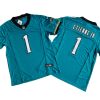 Jacksonville Jaguars Travis Etienne Teal Prowler Throwback Vapor Jersey Stitched