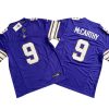 Vikings #9 J.J. McCarthy Retro Purple Vapor Jersey Stitched