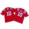New England Patriots Drake Maye Red Vapor Jersey Stitched