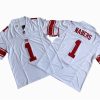 New York Giants 1 Malik Nabers White Vapor Jersey Stitched