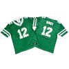 New York Jets 12# Joe Namath Green Vapor Jersey Stitched