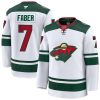 Minnesota Wild Brock Faber White Away Premium Jersey