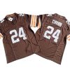 Nick Chubb 24# Brown Vapor Limited Stitched Jersey